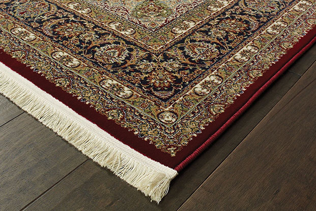 Traditional & Oriental Rugs Masterpiece 90R Red - Burgundy & Medium Blue - Navy Machine Made Rug