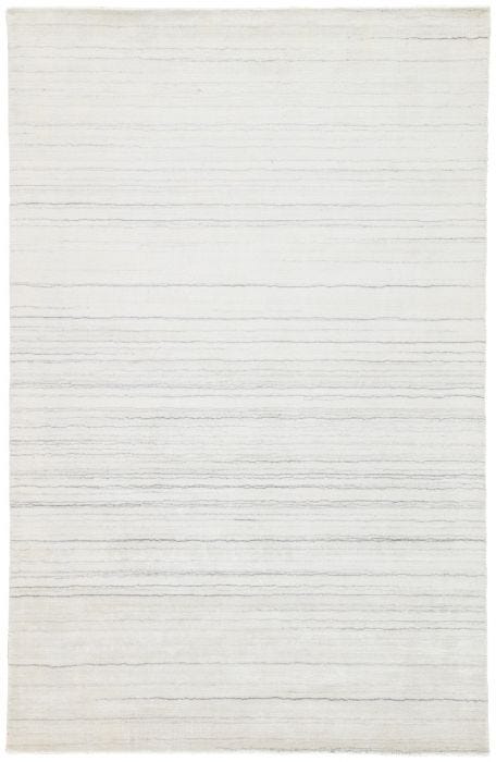 Contemporary & Transitional Rugs Lefka LEF02 Ivory - Beige & Lt. Grey - Grey Hand Loomed Rug