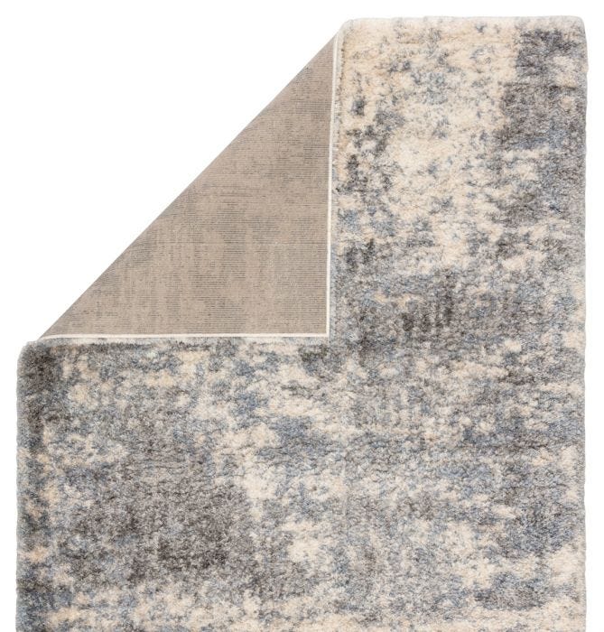 Shag Rugs Lyra LYR01 Ivory - Beige & Lt. Grey - Grey Machine Made Rug