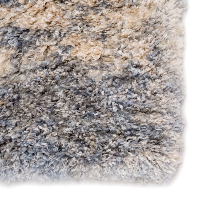 Shag Rugs Lyra LYR01 Ivory - Beige & Lt. Grey - Grey Machine Made Rug