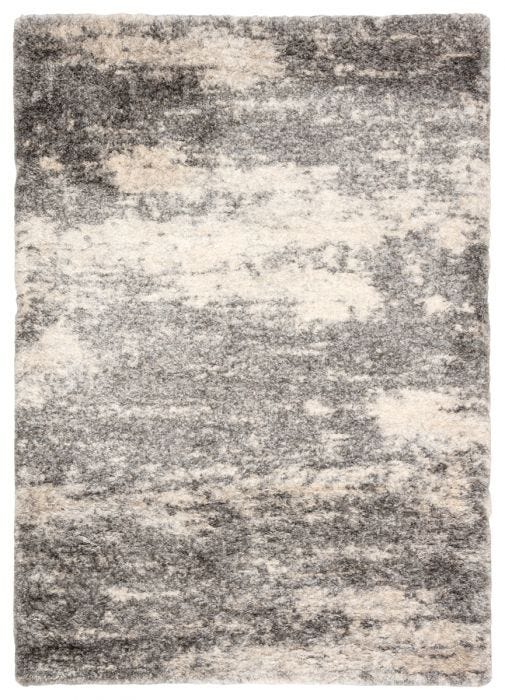 Shag Rugs Lyra LYR02 Ivory - Beige & Black - Charcoal Machine Made Rug