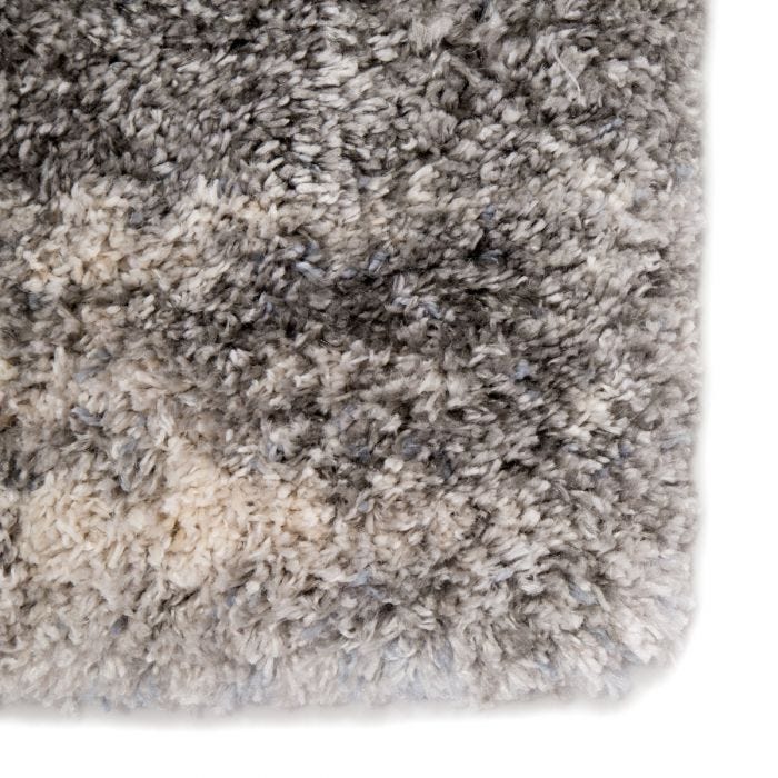 Shag Rugs Lyra LYR02 Ivory - Beige & Black - Charcoal Machine Made Rug