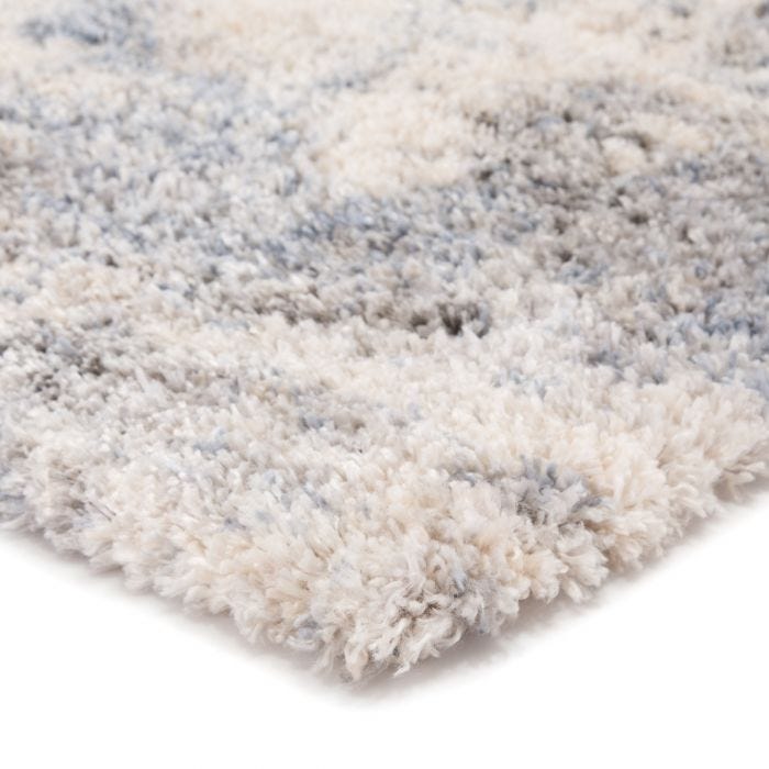 Shag Rugs Lyra LYR03 Ivory - Beige & Lt. Blue - Blue Machine Made Rug