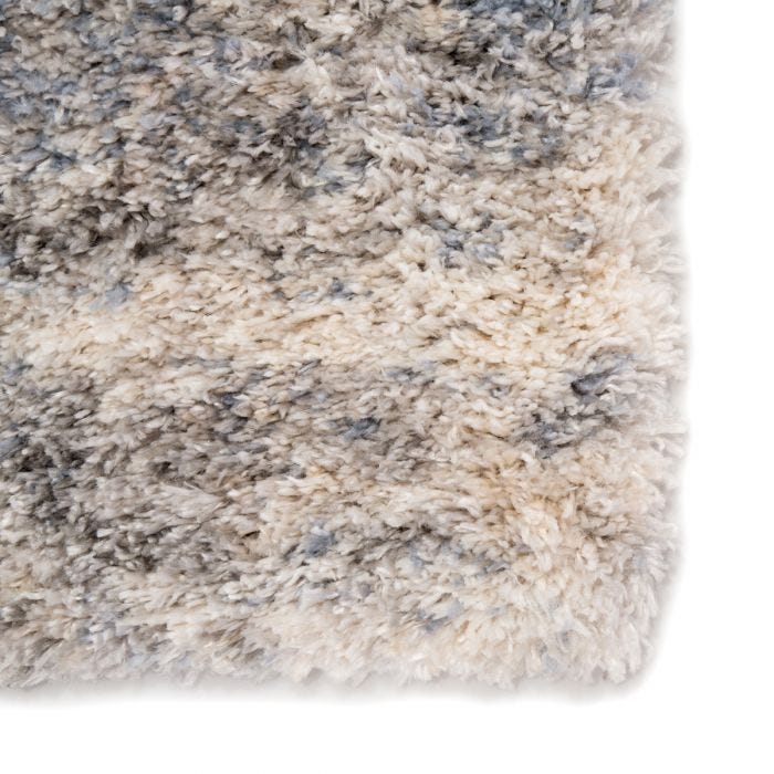 Shag Rugs Lyra LYR03 Ivory - Beige & Lt. Blue - Blue Machine Made Rug