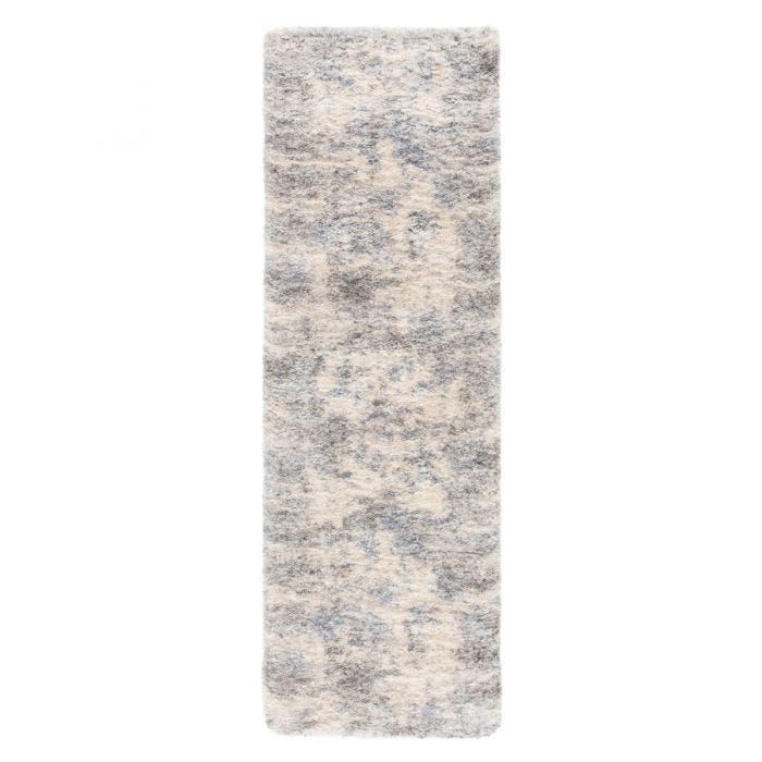 Shag Rugs Lyra LYR03 Ivory - Beige & Lt. Blue - Blue Machine Made Rug