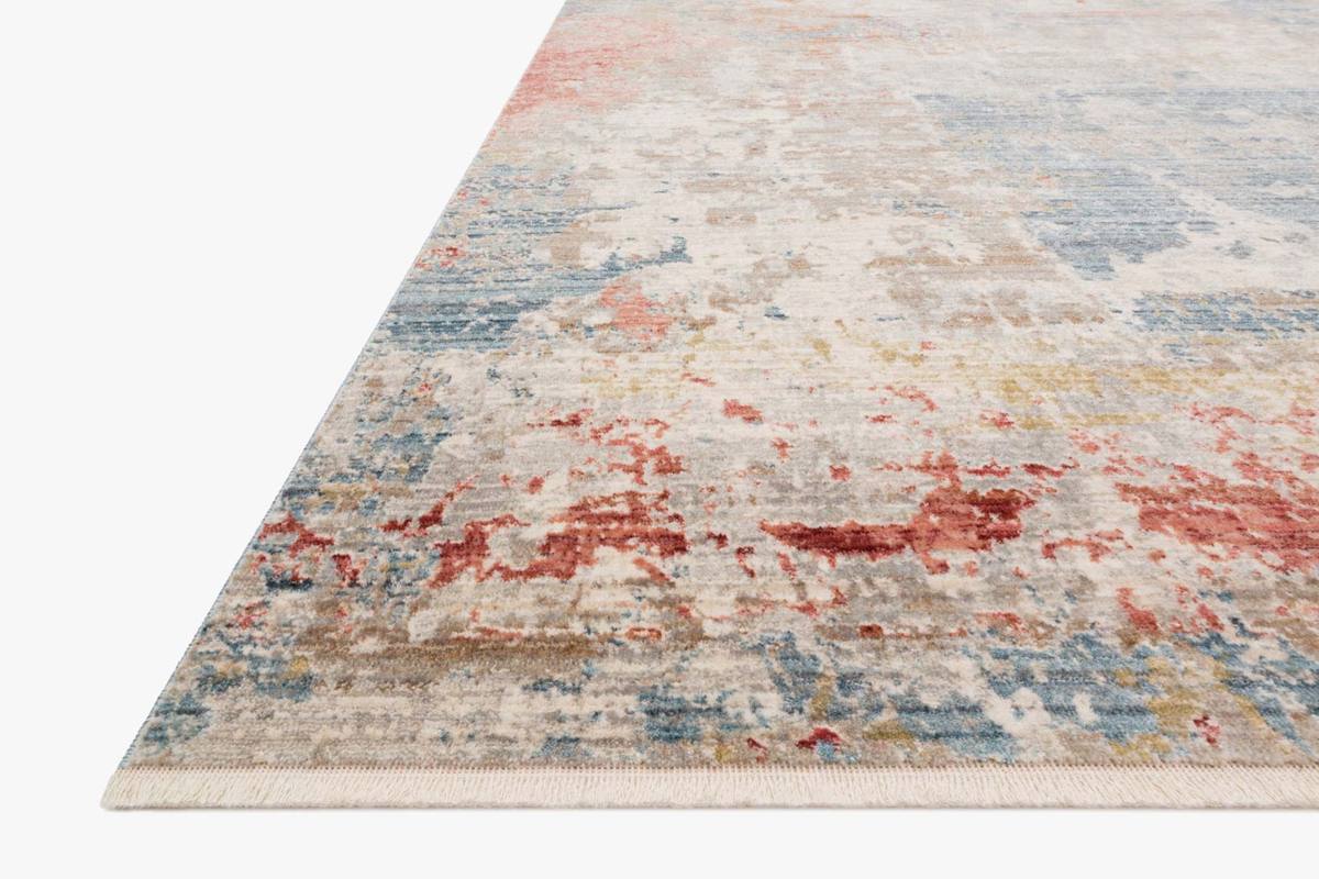 Contemporary Rugs & Transitional Rugs Claire CLE-07 Lt. Grey - Grey & Multi Machine Made Rug