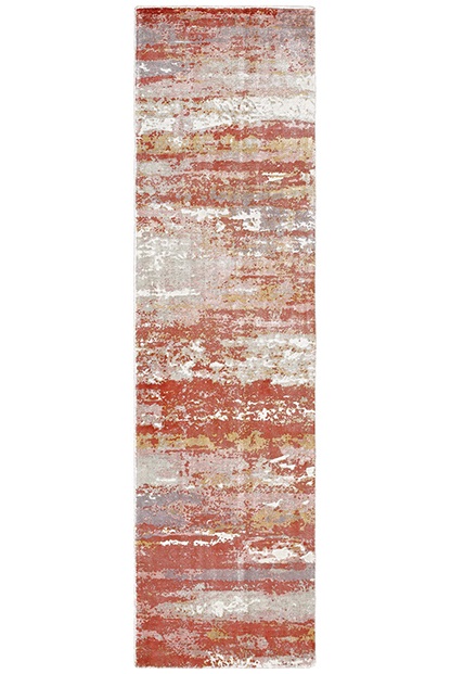 Contemporary & Transitional Rugs Formations 70004 Red - Burgundy & Ivory - Beige Hand Crafted Rug