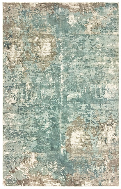 Contemporary & Transitional Rugs Formations 70005 Lt. Blue - Blue & Lt. Grey - Grey Hand Crafted Rug