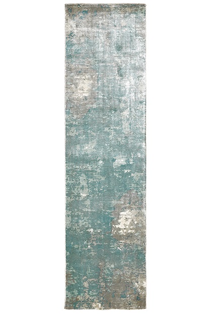 Contemporary Rugs & Transitional Rugs Formations 70005 Lt. Blue - Blue & Lt. Grey - Grey Hand Crafted Rug