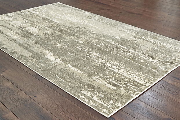 Contemporary & Modern Rugs Formations 70006 Ivory - Beige & Lt. Grey - Grey Hand Crafted Rug