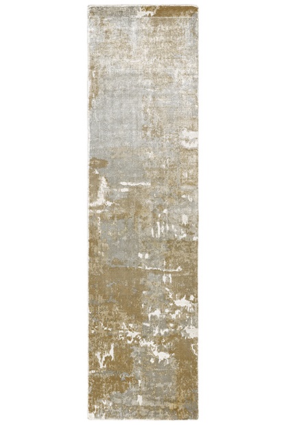 Contemporary Rugs & Transitional Rugs Formations 70003 Ivory - Beige & Lt. Grey - Grey Hand Crafted Rug