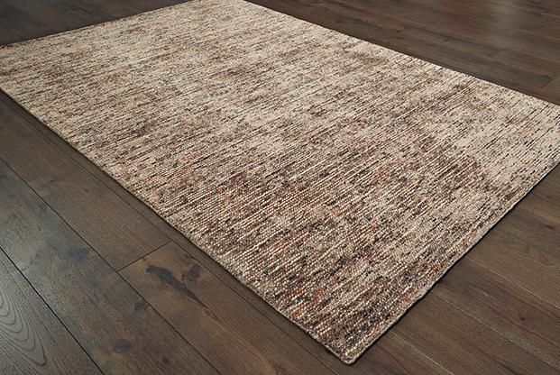 Contemporary Rugs & Transitional Rugs Lucent 45907 Camel - Taupe & Lt. Brown - Chocolate Hand Tufted Rug