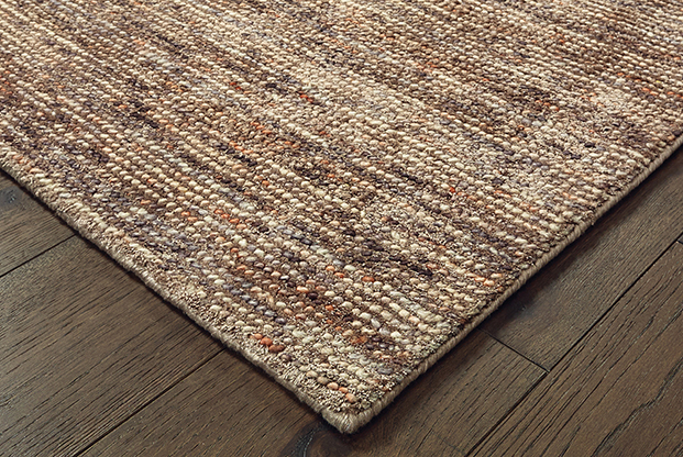 Contemporary & Modern Rugs Lucent 45907 Camel - Taupe & Lt. Brown - Chocolate Hand Tufted Rug