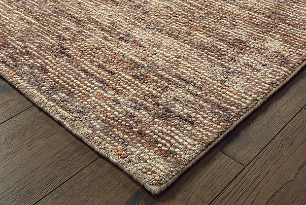 Contemporary Rugs & Transitional Rugs Lucent 45907 Camel - Taupe & Lt. Brown - Chocolate Hand Tufted Rug