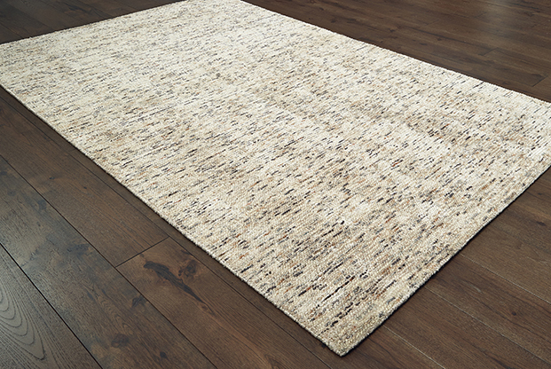 Contemporary & Modern Rugs Lucent 45908 Ivory - Beige Hand Tufted Rug
