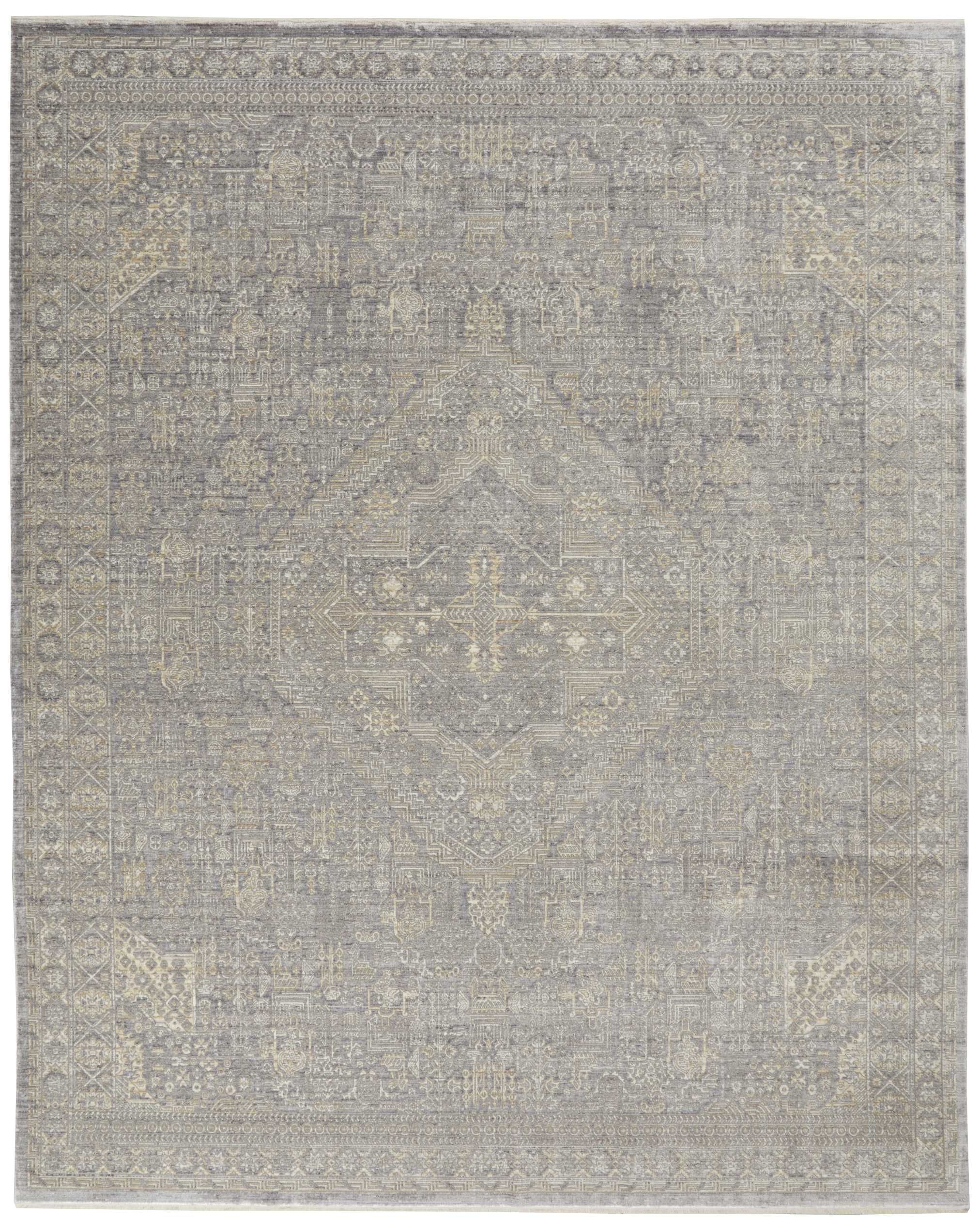 Transitional & Casual Rugs Lustrous Weave LUW-02-Grey/Beige Lt. Grey - Grey & Ivory - Beige Machine Made Rug