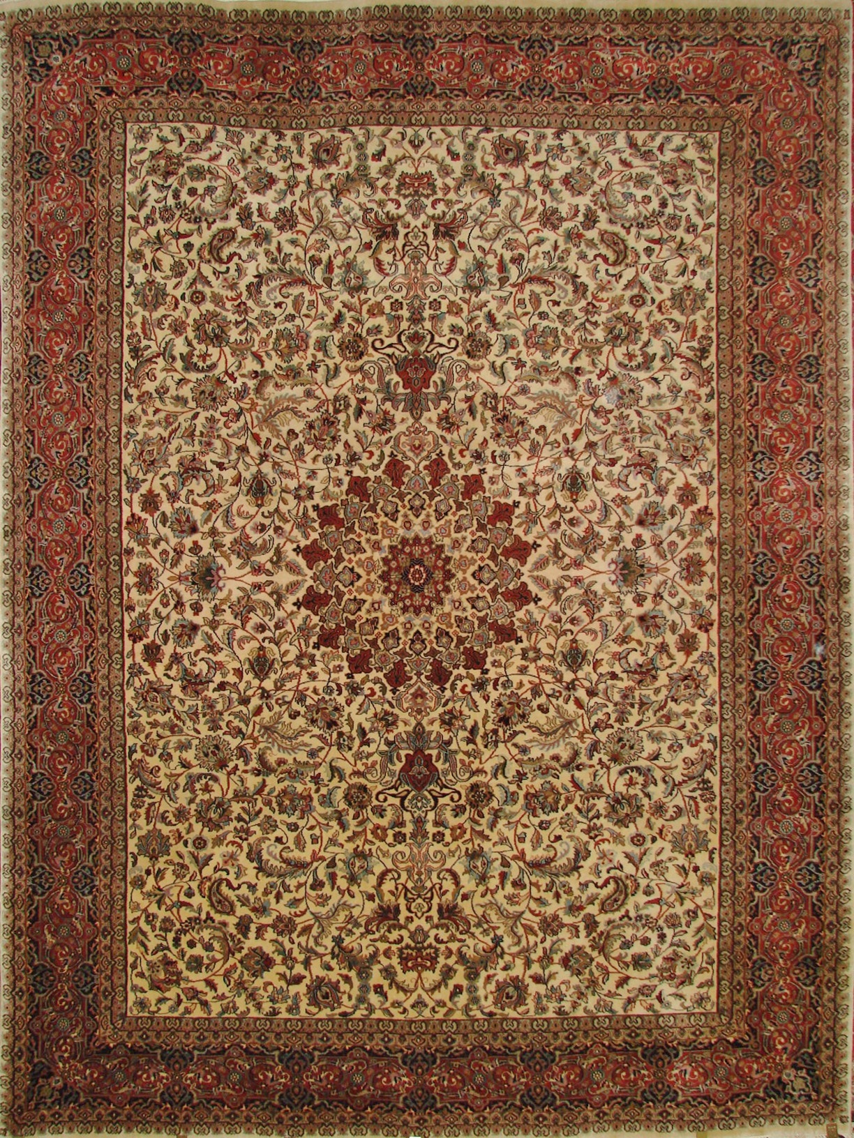 Clearance & Discount Rugs Kashan 14/70 0985 Ivory - Beige & Other Hand Knotted Rug