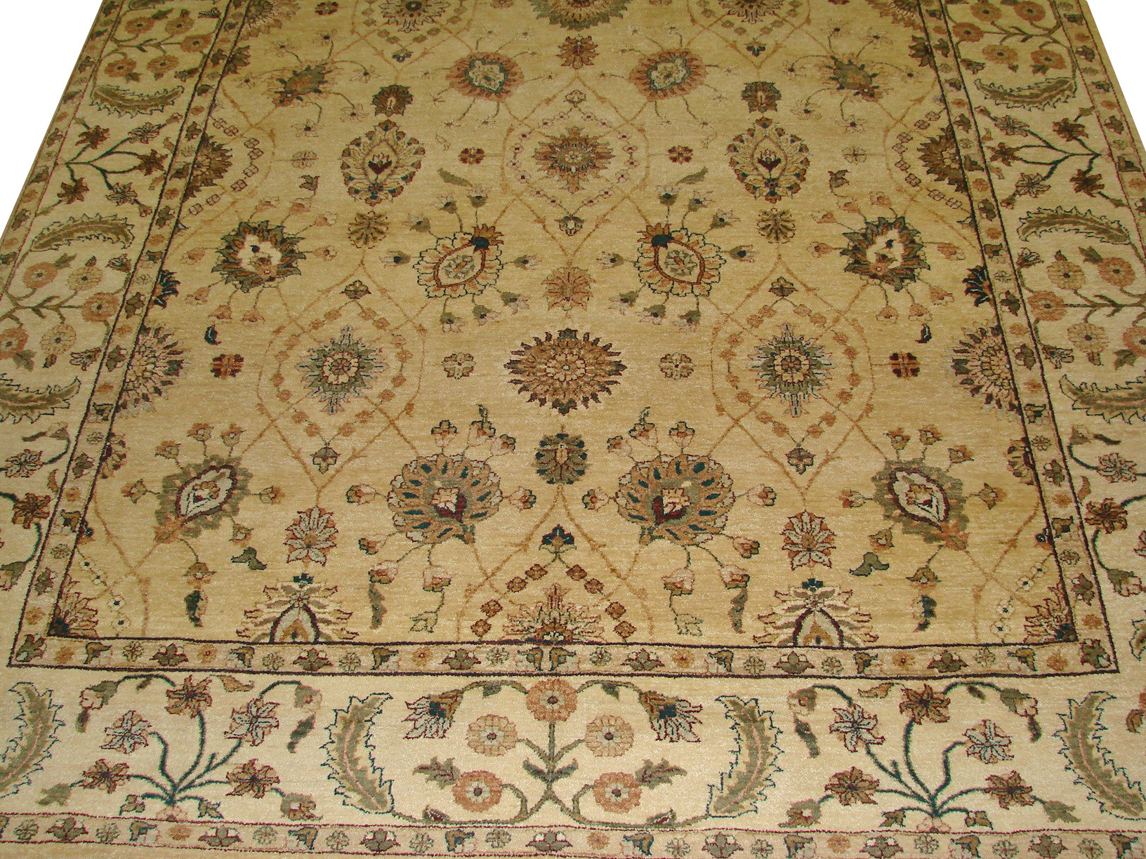 Clearance & Discount Rugs Vase-4 Sultan 03266 Camel - Taupe & Ivory - Beige Hand Knotted Rug