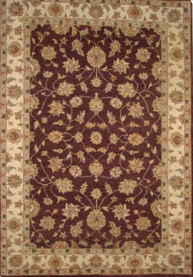 Clearance & Discount Rugs Sultan-CD 11 04833 Red - Burgundy & Ivory - Beige Hand Knotted Rug