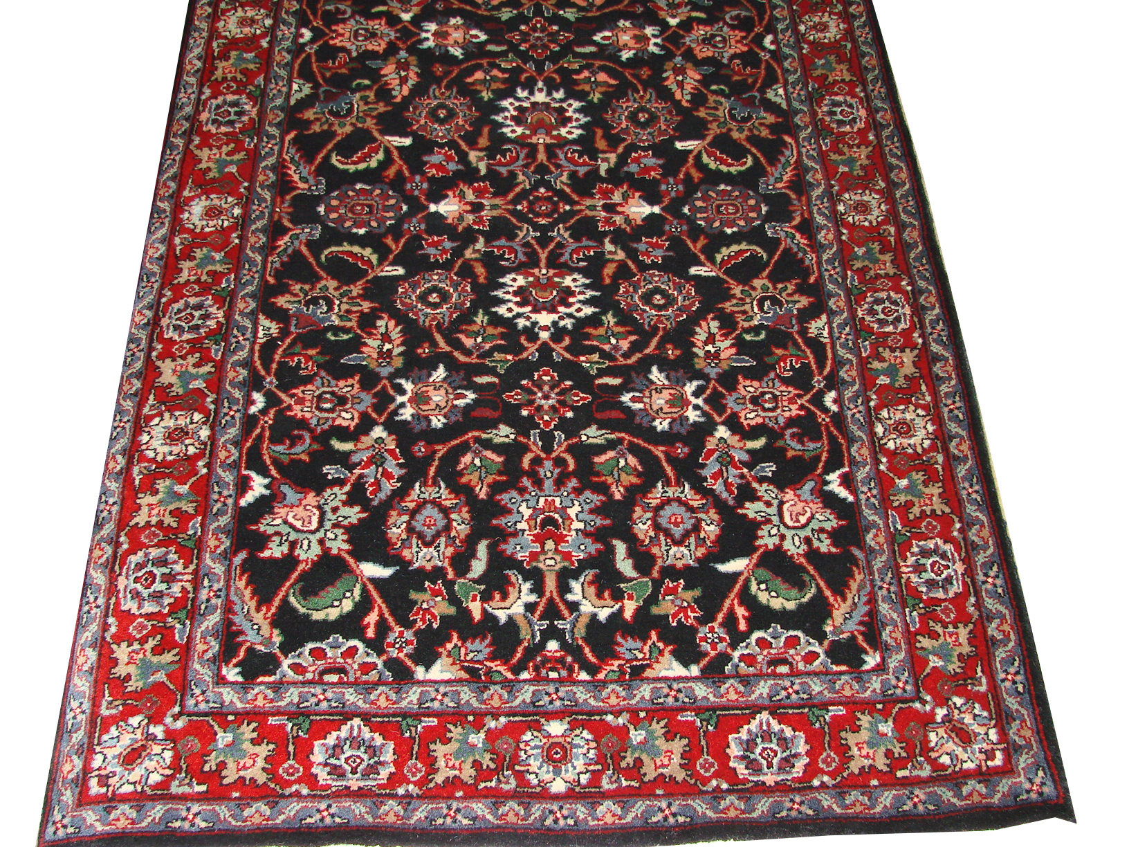 Clearance & Discount Rugs A.O. Sarook 01482 Medium Blue - Navy & Red - Burgundy Hand Knotted Rug