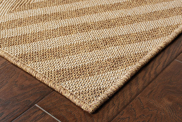 Outdoor Rugs Karavia 1330X Camel - Taupe & Lt. Brown - Chocolate Machine Made Rug