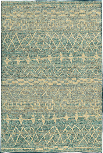 Contemporary Rugs & Transitional Rugs NOMAD 2163F Lt. Blue - Blue Machine Made Rug