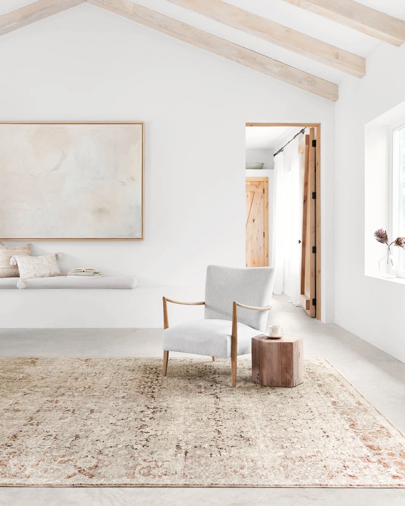 Contemporary Rugs & Transitional Rugs Theia THE-07 Rust Rust - Orange & Lt. Grey - Grey Machine Made Rug