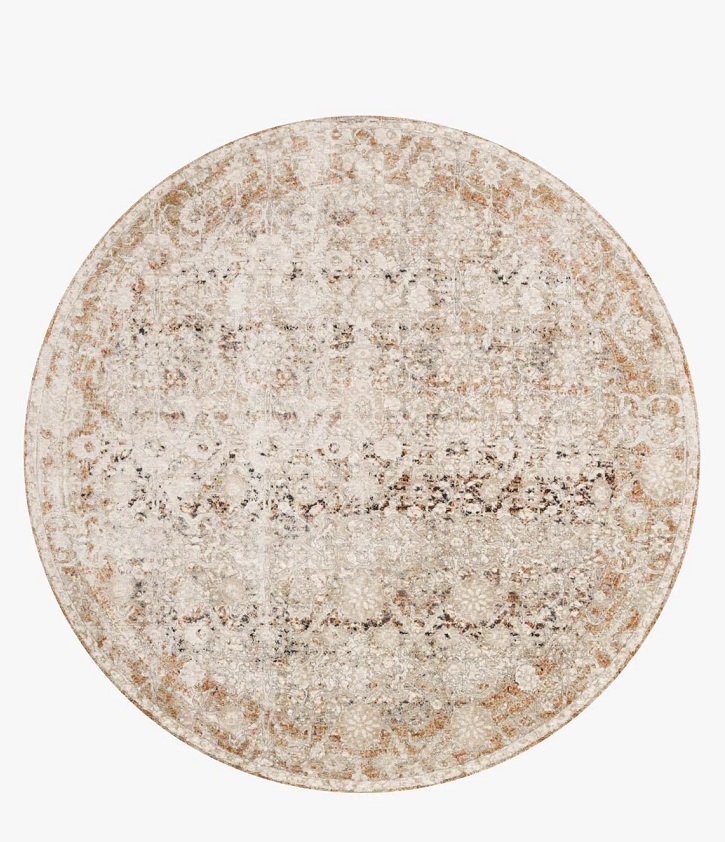 Contemporary Rugs & Transitional Rugs Theia THE-07 Rust Rust - Orange & Lt. Grey - Grey Machine Made Rug