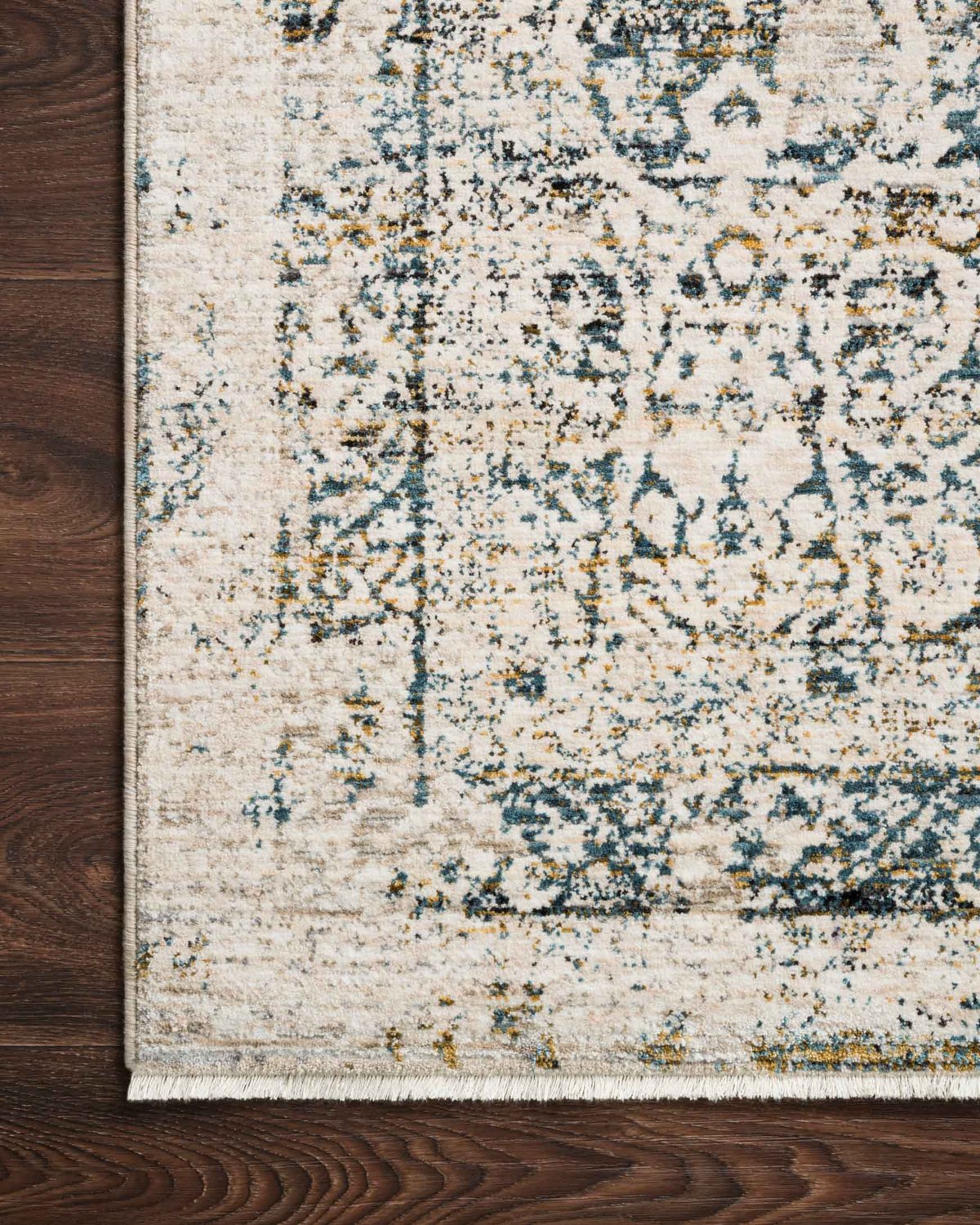 Contemporary Rugs & Transitional Rugs Theia THE-01 Ocean Medium Blue - Navy & Lt. Grey - Grey Machine Made Rug