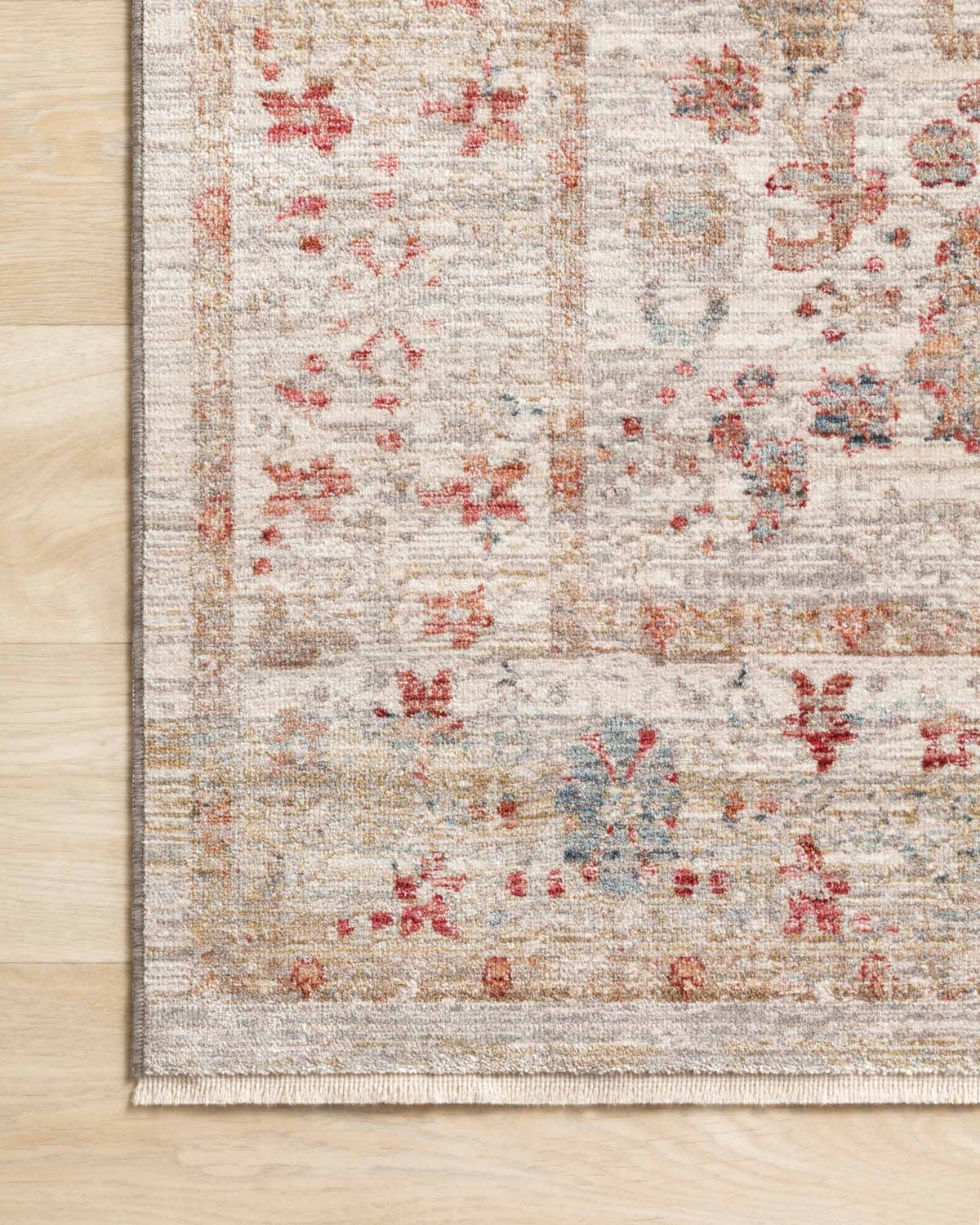 Transitional & Casual Rugs Claire CLE-05 Ivory Ivory - Beige & Multi Machine Made Rug