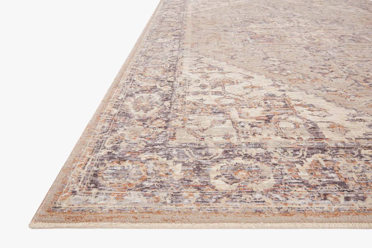 Transitional & Casual Rugs Faye FAY-01 Taupe/Denim Camel - Taupe & Medium Blue - Navy Machine Made Rug