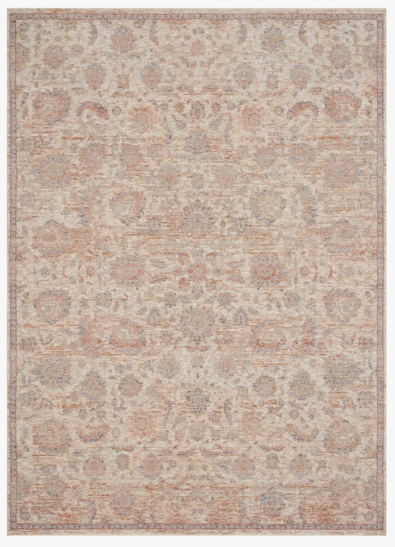Transitional & Casual Rugs Faye FAY-06 Beige Ivory - Beige & Multi Machine Made Rug