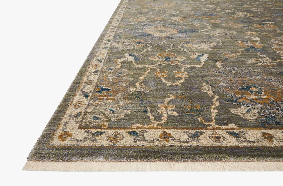 Traditional & Oriental Rugs Giada GIA-03 Sage Green & Lt. Gold - Gold Machine Made Rug