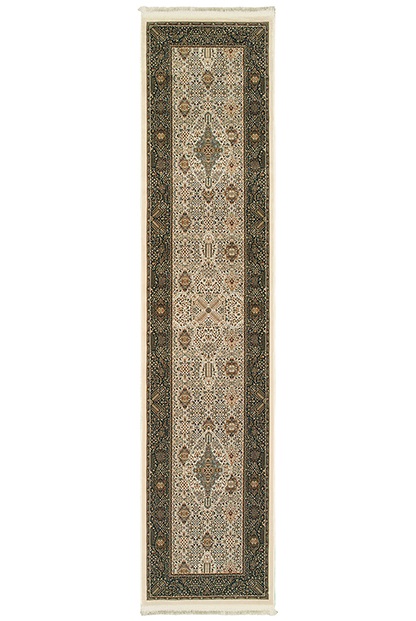 Traditional & Oriental Rugs Masterpiece 1335I Ivory - Beige & Black - Charcoal Machine Made Rug