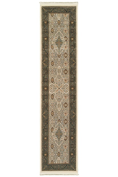 Traditional & Oriental Rugs Masterpiece 1335I Ivory - Beige & Black - Charcoal Machine Made Rug