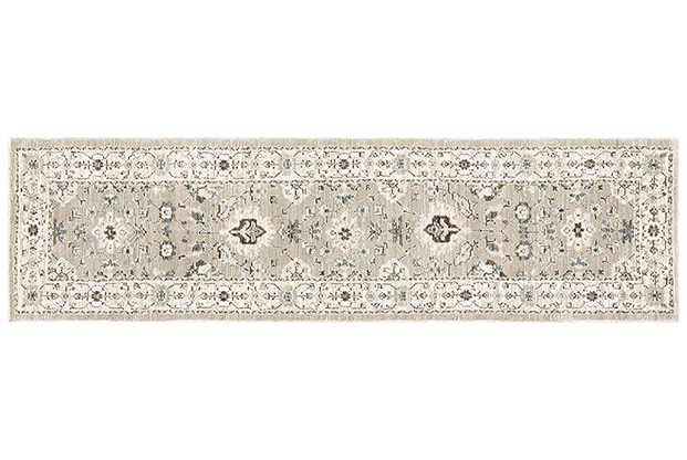 Transitional & Casual Rugs Andorra 8930L Camel - Taupe & Lt. Grey - Grey Machine Made Rug