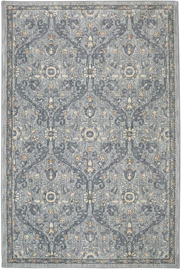 Transitional & Casual Rugs Euphoria Galway Lt. Grey - Grey & Lt. Blue - Blue Machine Made Rug