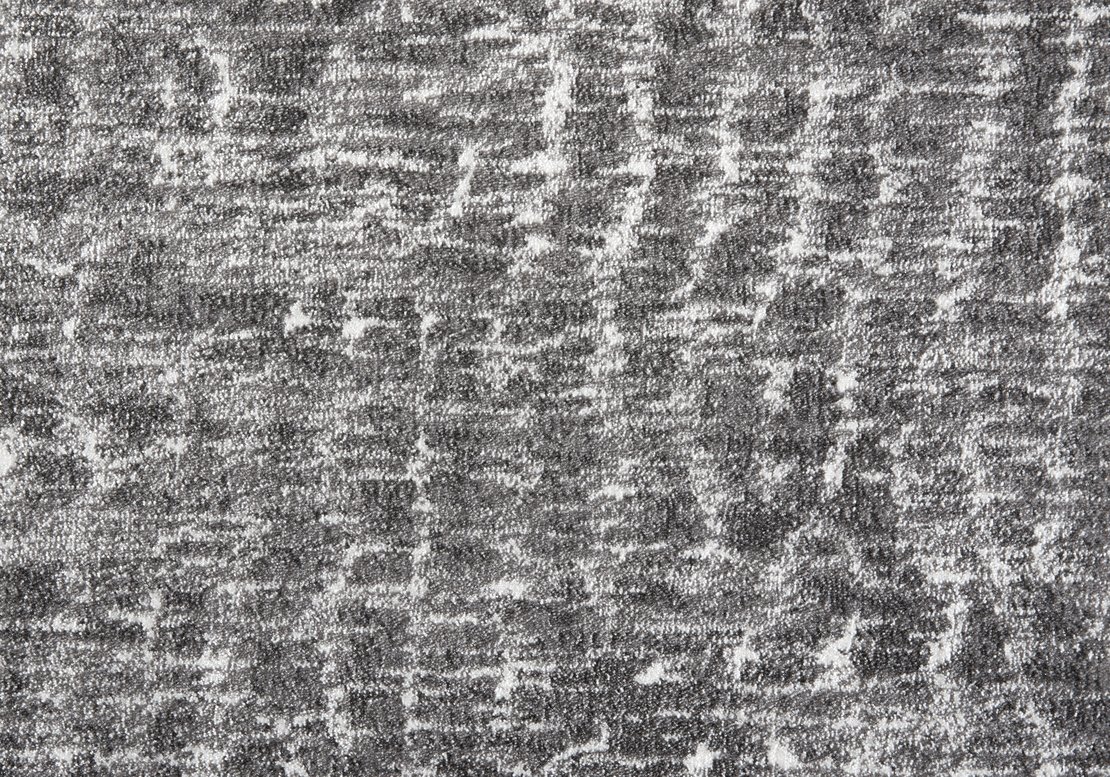 Custom Rugs, Runners & Rounds Dreamscape Graphite Black - Charcoal & Lt. Grey - Grey Machine Made Rug