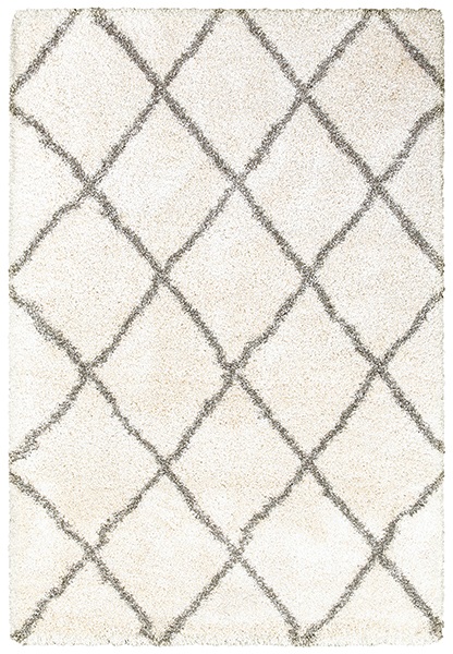 Contemporary Rugs & Transitional Rugs Henderson 90W Ivory - Beige & Lt. Grey - Grey Machine Made Rug