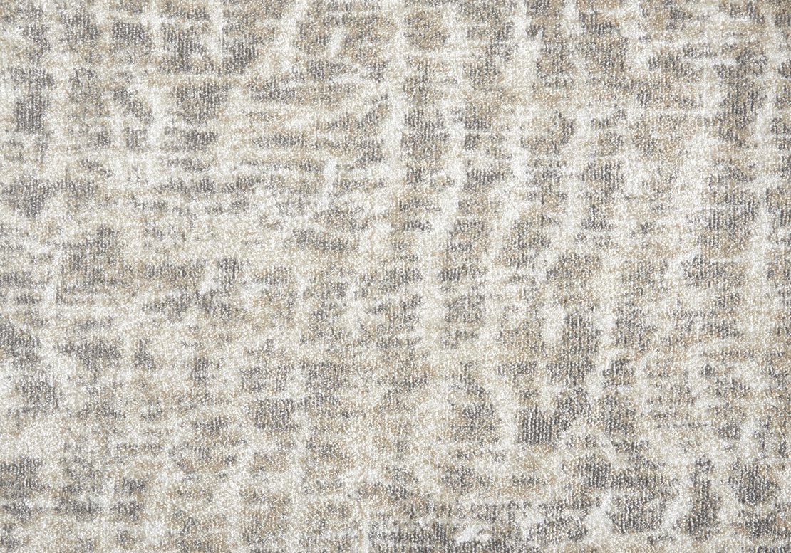 Custom Rugs, Runners & Rounds Dreamscape Frosted Gray Lt. Grey - Grey & Ivory - Beige Machine Made Rug