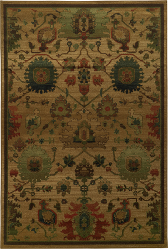 Traditional & Oriental Rugs VILLA 1052B Camel - Taupe Machine Made Rug