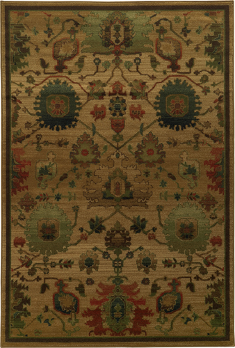 Traditional & Oriental Rugs VILLA 1052B Camel - Taupe Machine Made Rug