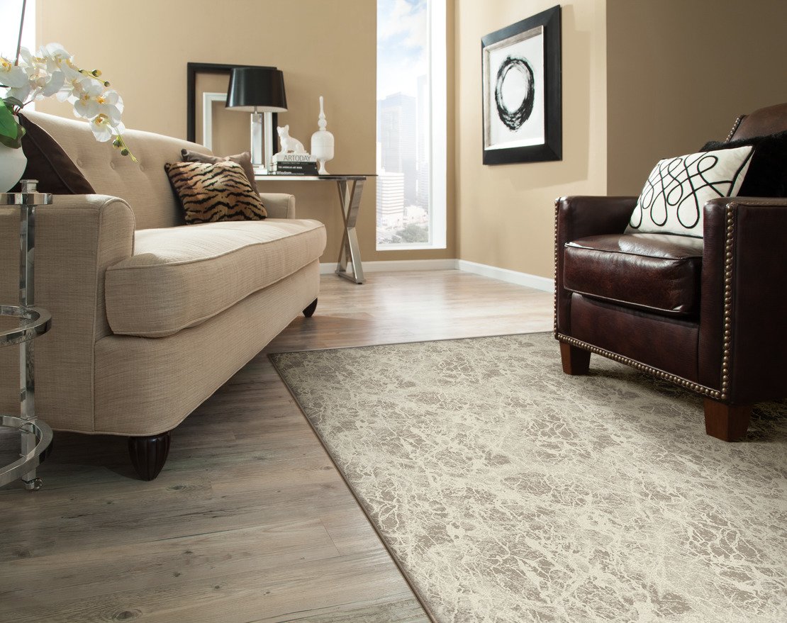 Custom Rugs, Runners & Rounds Zeus Sky Lt. Blue - Blue & Ivory - Beige Machine Made Rug