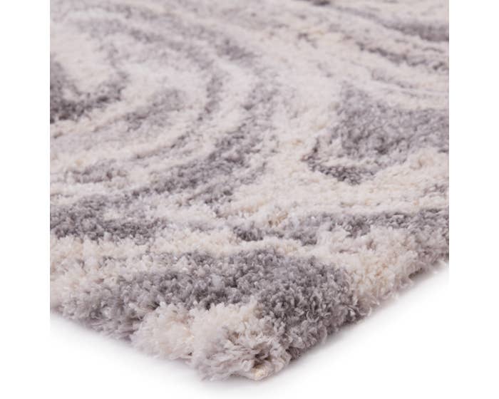 Contemporary Rugs & Transitional Rugs Lyra LYR06 Ivory - Beige & Lt. Grey - Grey Machine Made Rug