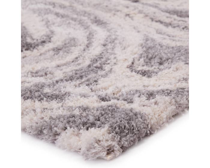 Contemporary & Transitional Rugs Lyra LYR06 Ivory - Beige & Lt. Grey - Grey Machine Made Rug