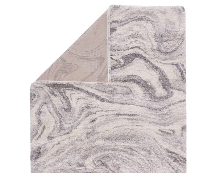 Contemporary Rugs & Transitional Rugs Lyra LYR06 Ivory - Beige & Lt. Grey - Grey Machine Made Rug