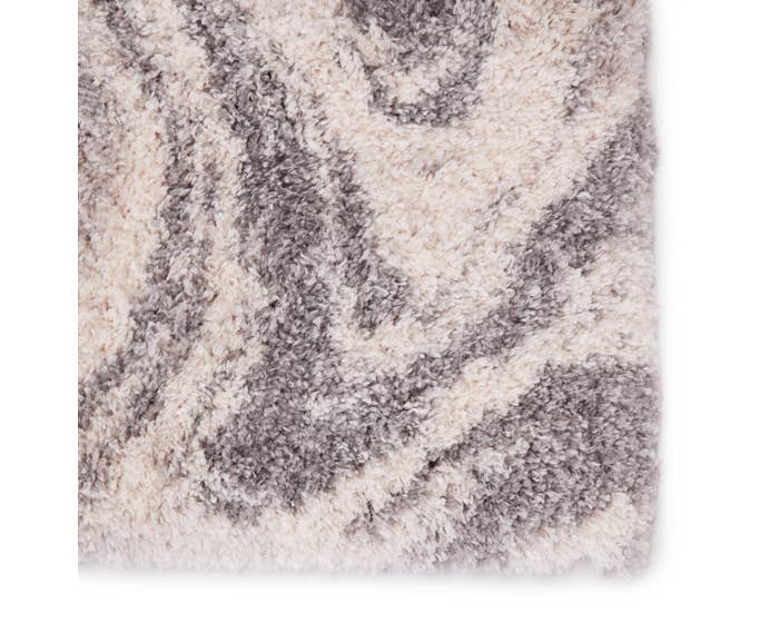 Contemporary Rugs & Transitional Rugs Lyra LYR06 Ivory - Beige & Lt. Grey - Grey Machine Made Rug