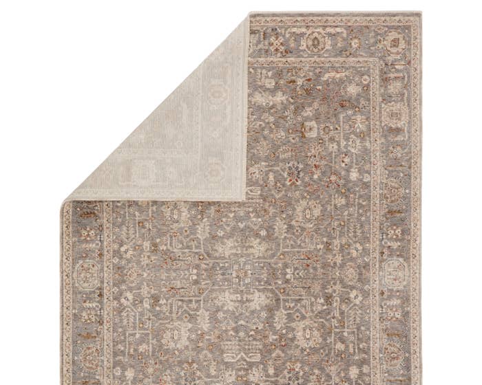 Contemporary & Transitional Rugs Valentia VLN08 Amaris Lt. Grey - Grey & Lt. Brown - Chocolate Machine Made Rug