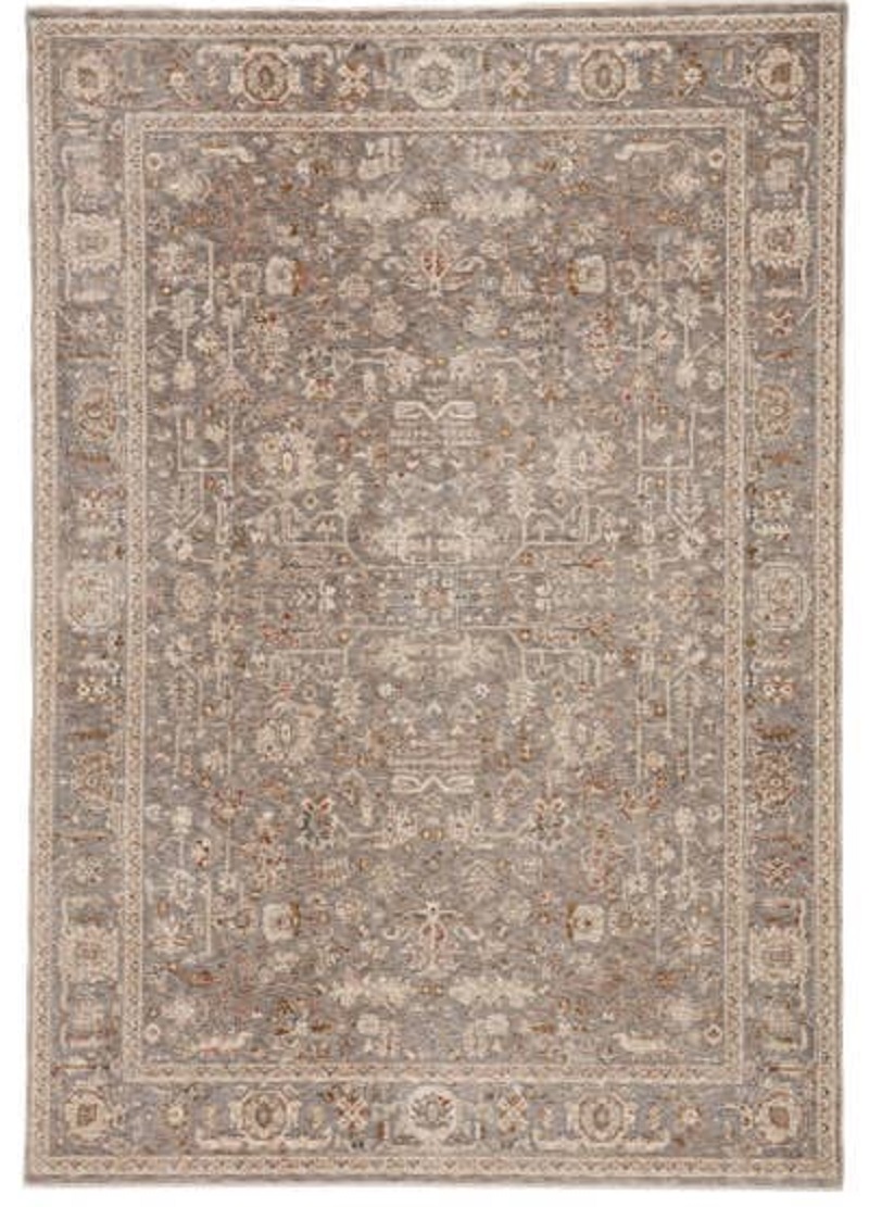 Contemporary Rugs & Transitional Rugs Valentia VLN08 Amaris Lt. Grey - Grey & Lt. Brown - Chocolate Machine Made Rug