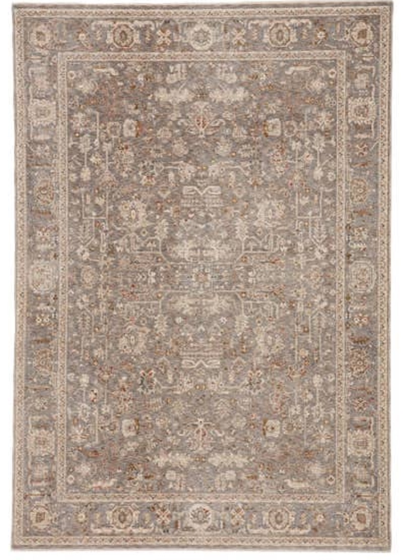 Contemporary & Transitional Rugs Valentia VLN08 Amaris Lt. Grey - Grey & Lt. Brown - Chocolate Machine Made Rug